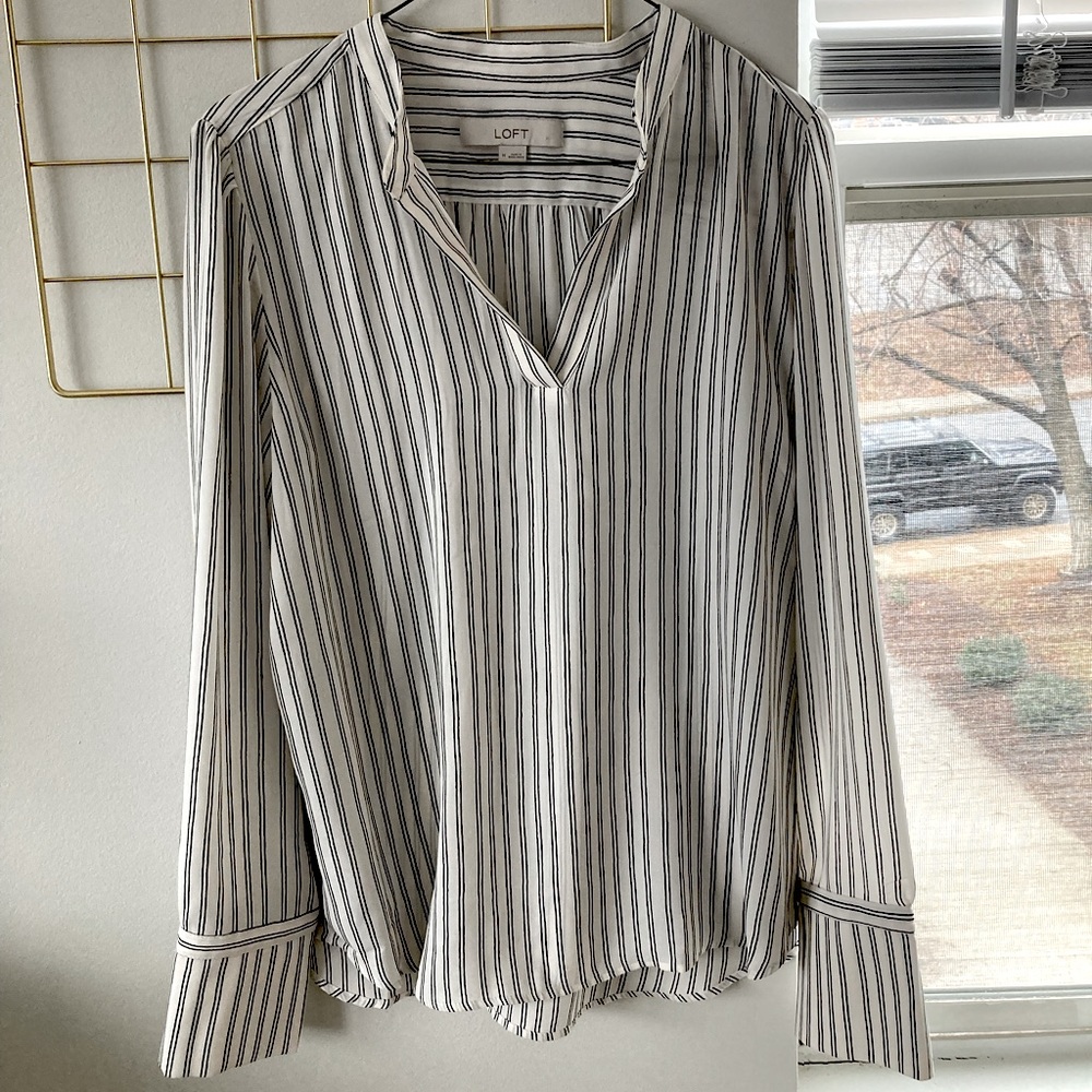 Striped LOFT blouse
